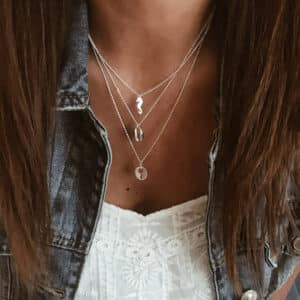 collares plata conchas palmeras