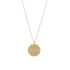 collar medalla labrada baño oro